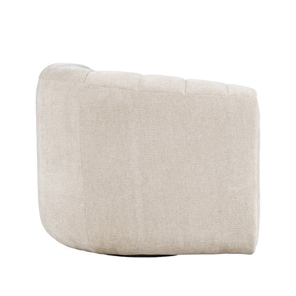 Grande Modern Barrel Swivel Upolstered Tufted Accent Chair