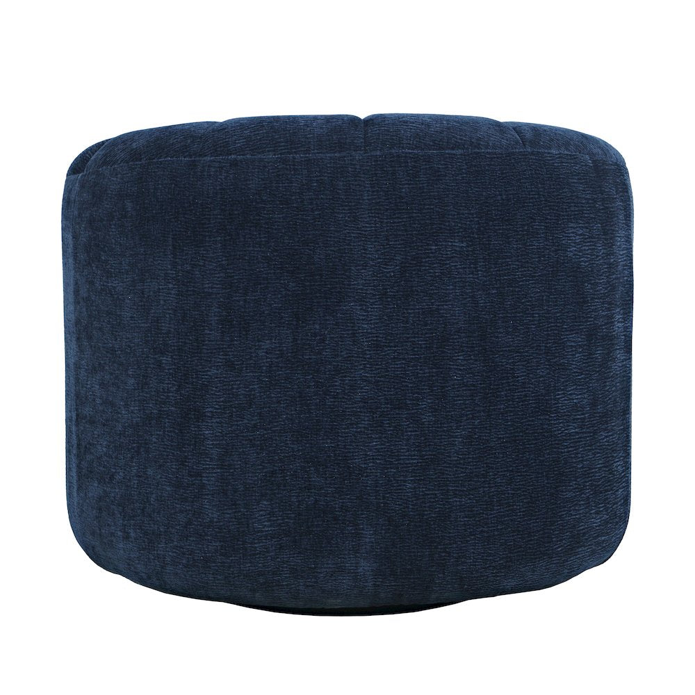 Grande Modern Barrel Swivel Upolstered Tufted Accent Chair