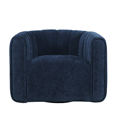 Grande Modern Barrel Swivel Upolstered Tufted Accent Chair