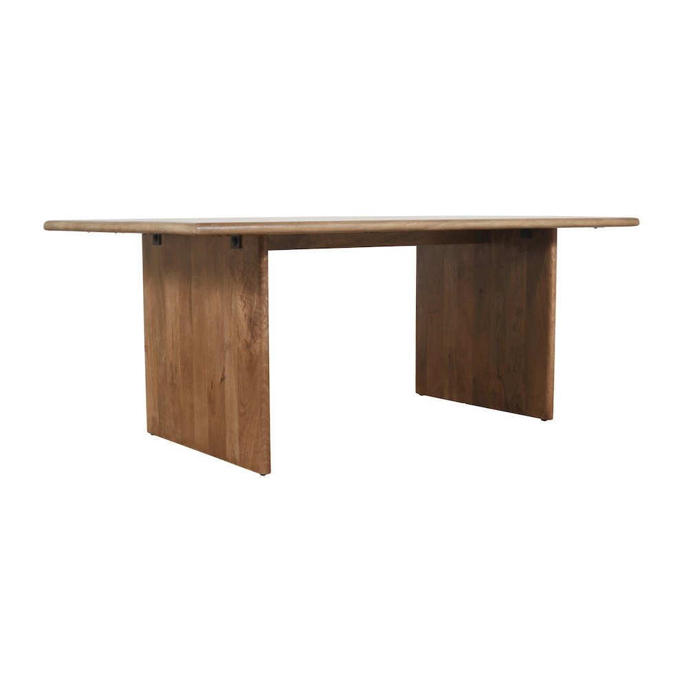 Burke 54" Rustic Modern Solid Wood Dining Bench
