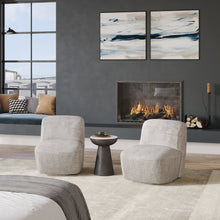 Josie Upholstered Contemporary Casual Swivel Accent Chair