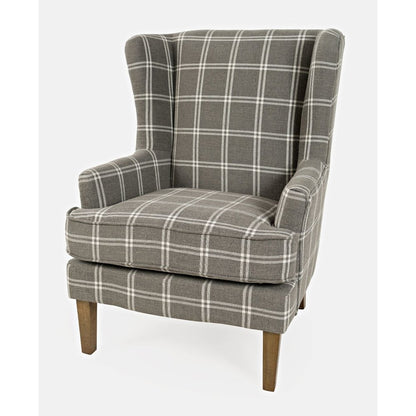 Lacroix Traditional Upholstered Wingback Accent Chair