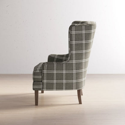 Lacroix Traditional Upholstered Wingback Accent Chair