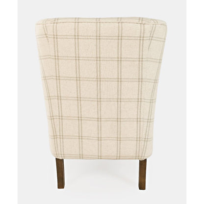 Lacroix Traditional Upholstered Wingback Accent Chair