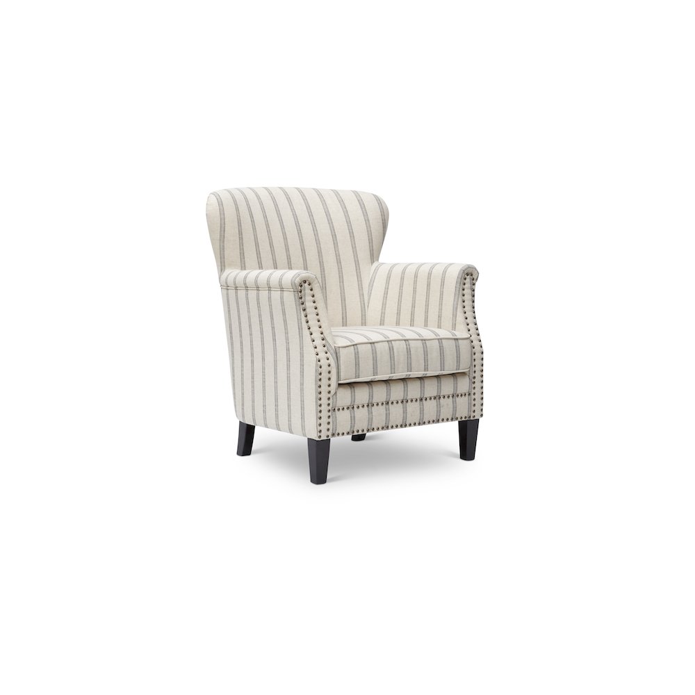 Layla Classic Upholstered Accent Chair with Nailhead Trim