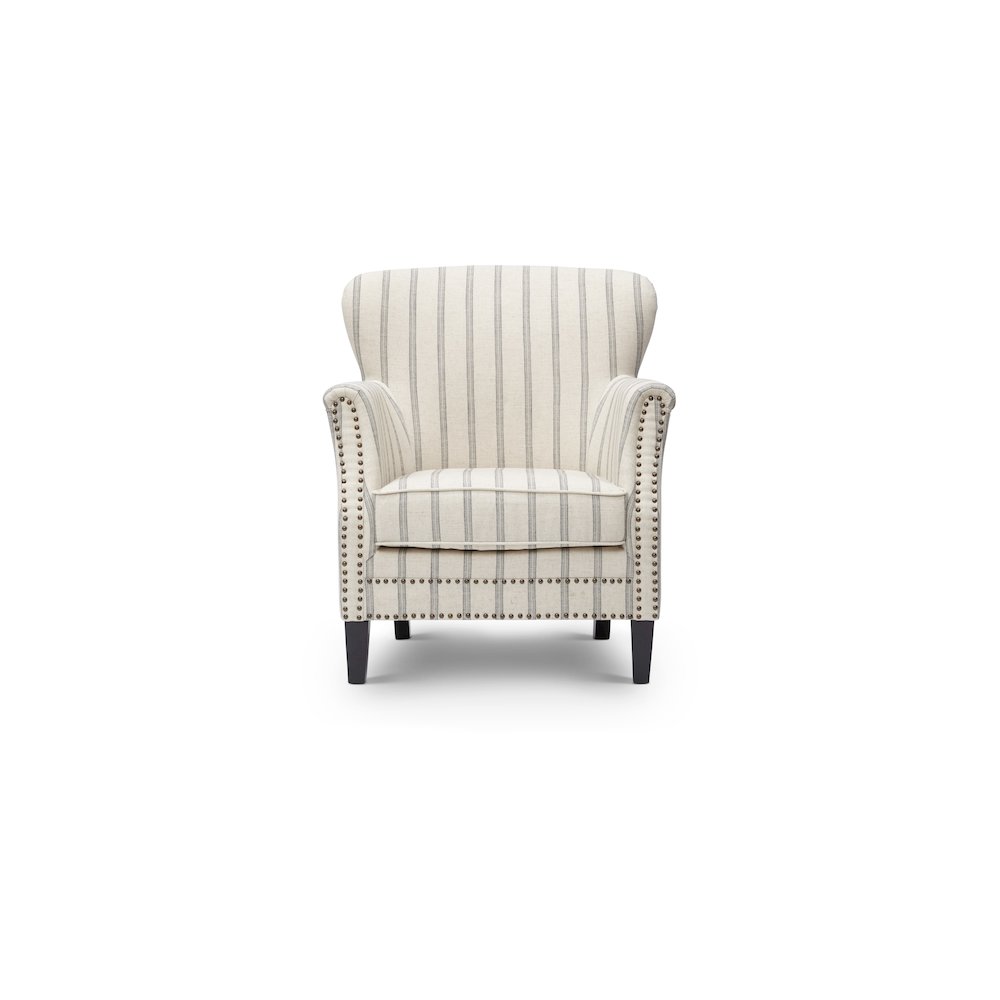 Layla Classic Upholstered Accent Chair with Nailhead Trim