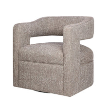 Lexy Modern Sculpted Curved Upholstered Swivel Accent Chair
