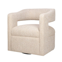 Lexy Modern Sculpted Curved Upholstered Swivel Accent Chair