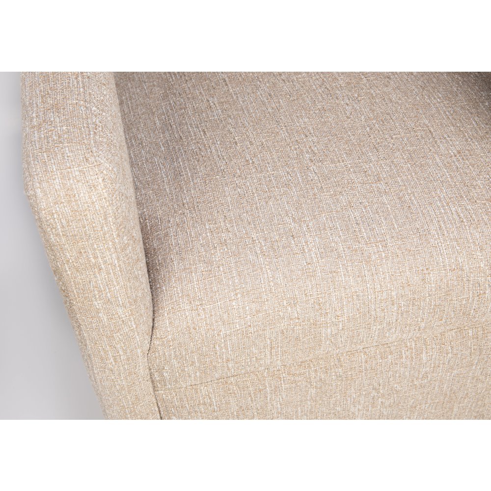 Lexy Modern Sculpted Curved Upholstered Swivel Accent Chair