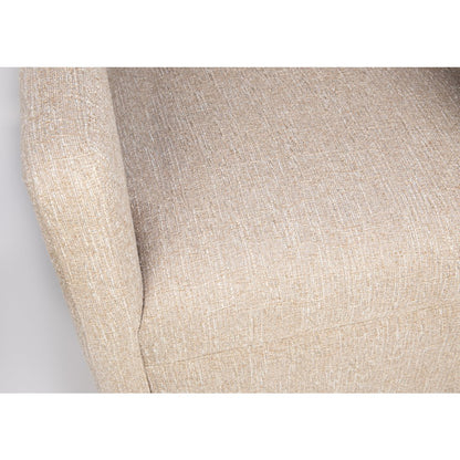 Lexy Modern Sculpted Curved Upholstered Swivel Accent Chair