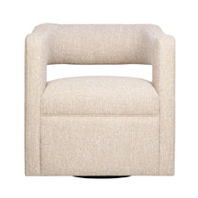 Lexy Modern Sculpted Curved Upholstered Swivel Accent Chair