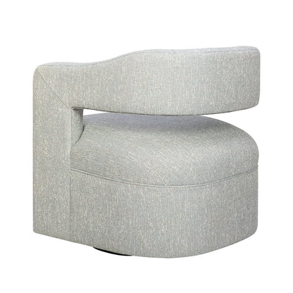 Lexy Modern Sculpted Curved Upholstered Swivel Accent Chair