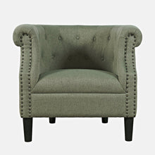 Transitional Contemporary Upholstered Barrel Curved Back Accent Chair