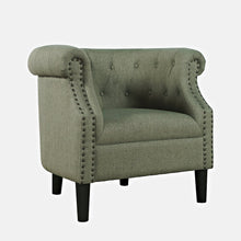 Transitional Contemporary Upholstered Barrel Curved Back Accent Chair