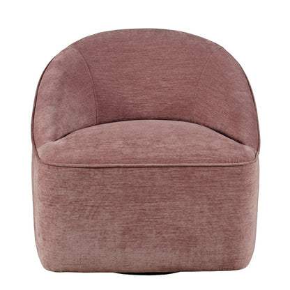 Lulu Mid-Century Modern Upholstered Casual Swivel Accent Chair