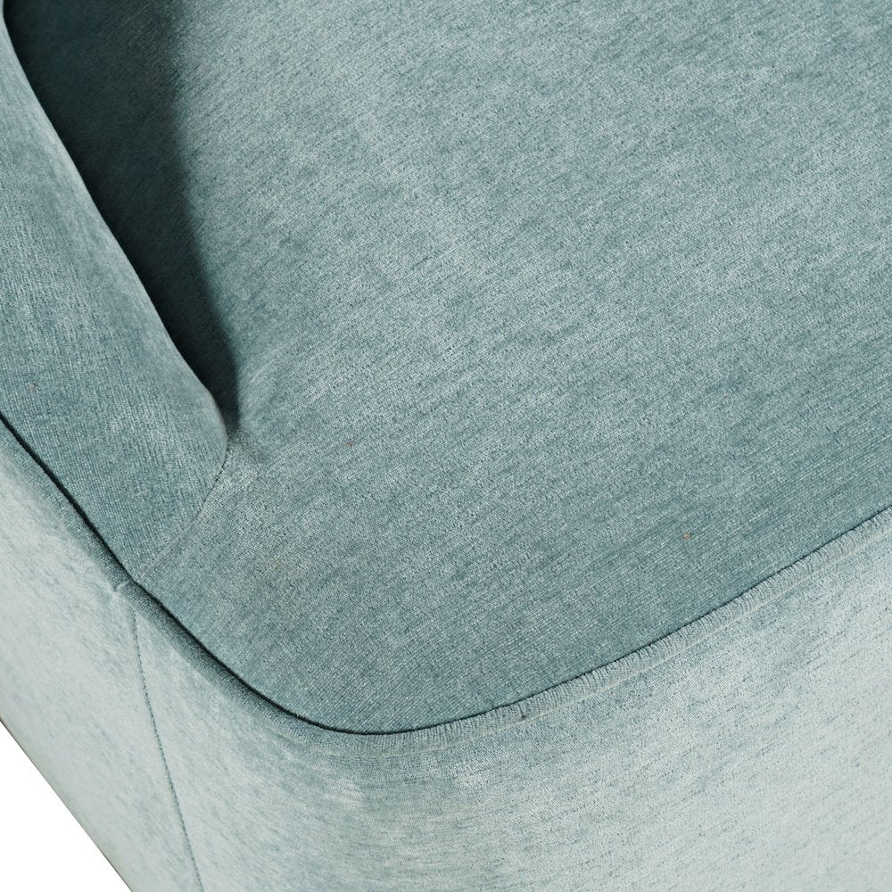 Lulu Mid-Century Modern Upholstered Casual Swivel Accent Chair