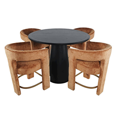 Luxury Mid-Century Modern Five Piece Counter Height Dining Set