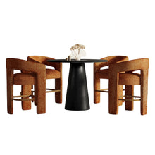 Luxury Mid-Century Modern Five Piece Counter Height Dining Set