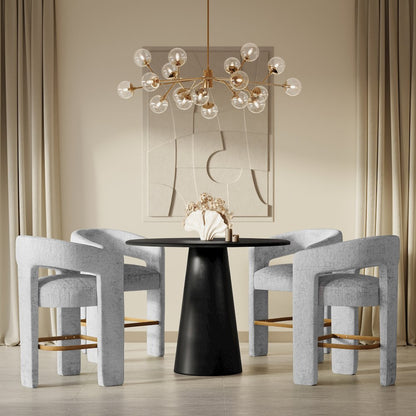 Luxury Mid-Century Modern Five Piece Counter Height Dining Set