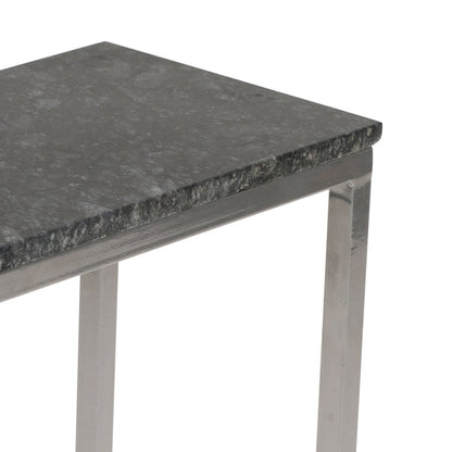 Aurora Solid Marble Modern Luxury Glam Accent C-Table (Set of 2)