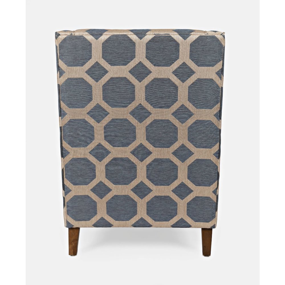 Sanders Geometric Pattern Luxury Accent Upholstered Accent Chair