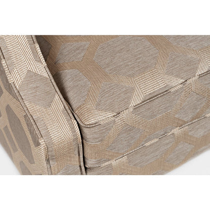 Sanders Geometric Pattern Luxury Accent Upholstered Accent Chair