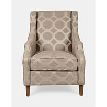 Sanders Geometric Pattern Luxury Accent Upholstered Accent Chair