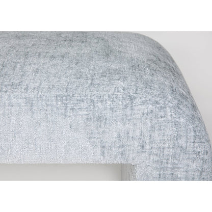 Sophia Modern Luxury Curved Upholstered Waterfall Jacquard Bench - Large