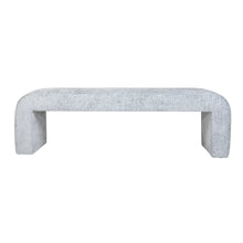 Sophia Modern Luxury Curved Upholstered Waterfall Jacquard Bench - Large