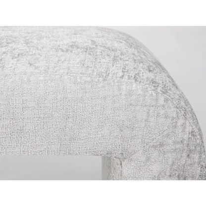Sophia Modern Luxury Curved Upholstered Waterfall Jacquard Bench - Large