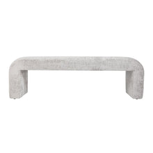 Sophia Modern Luxury Curved Upholstered Waterfall Jacquard Bench - Large