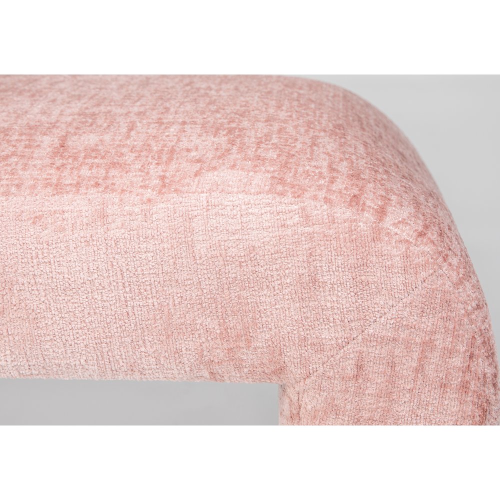 Sophia Modern Luxury Curved Upholstered Waterfall Jacquard Bench - Large