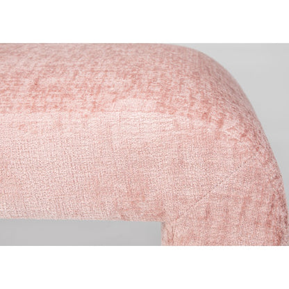 Sophia Modern Luxury Curved Upholstered Waterfall Jacquard Bench - Large