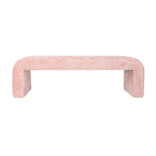 Sophia Modern Luxury Curved Upholstered Waterfall Jacquard Bench - Large