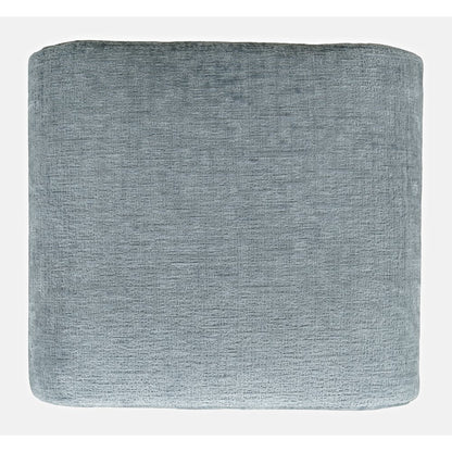 Modern Curved Upholstered Waterfall Jacquard Petite Ottoman Bench - Set of 2