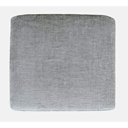 Modern Curved Upholstered Waterfall Jacquard Petite Ottoman Bench - Set of 2