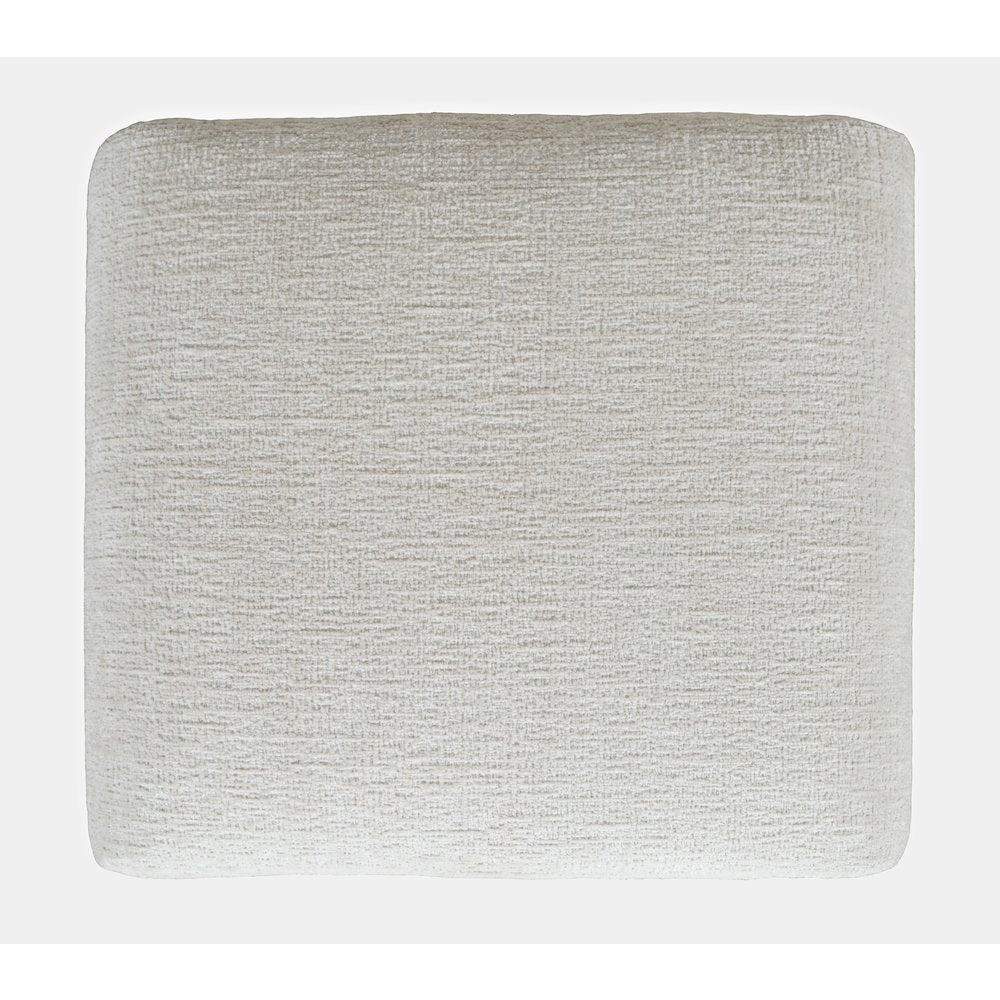 Modern Curved Upholstered Waterfall Jacquard Petite Ottoman Bench - Set of 2
