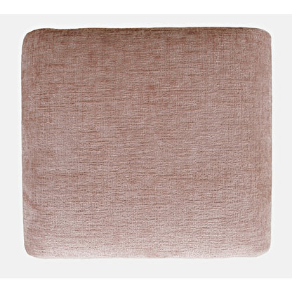 Modern Curved Upholstered Waterfall Jacquard Petite Ottoman Bench - Set of 2