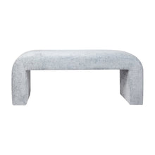 Sophia Modern Luxury Curved Upholstered Waterfall Jacquard Bench - Small
