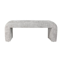 Sophia Modern Luxury Curved Upholstered Waterfall Jacquard Bench - Small