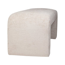Sophia Modern Luxury Curved Upholstered Waterfall Jacquard Bench - Small