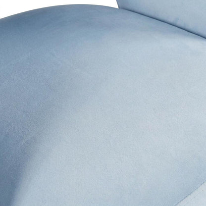 Polyester Split-Back Swivel Accent Chair, Mid-Century Modern Armchair, Blue