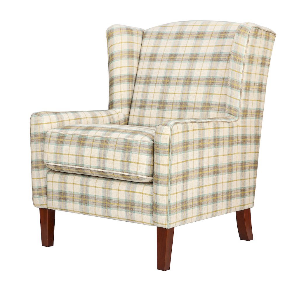 Thompson Traditional Vintage Classic Wingback Upholstered Accent Chair