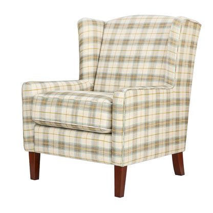 Thompson Traditional Vintage Classic Wingback Upholstered Accent Chair