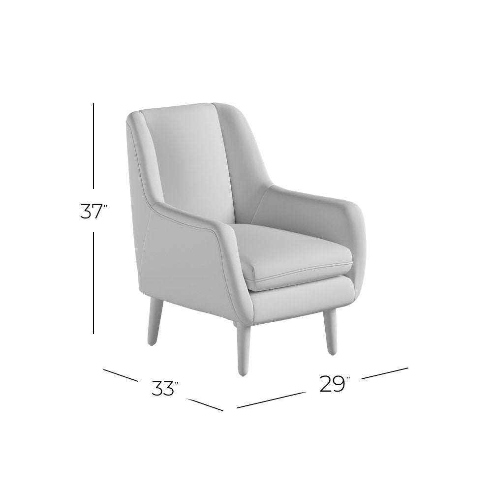 Theo Mid-Century Modern Contemporary Upholstered Accent Chair