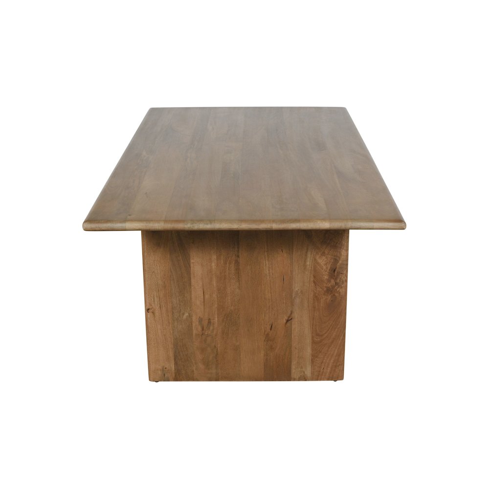 Burke 54" Rustic Modern Solid Wood Dining Bench