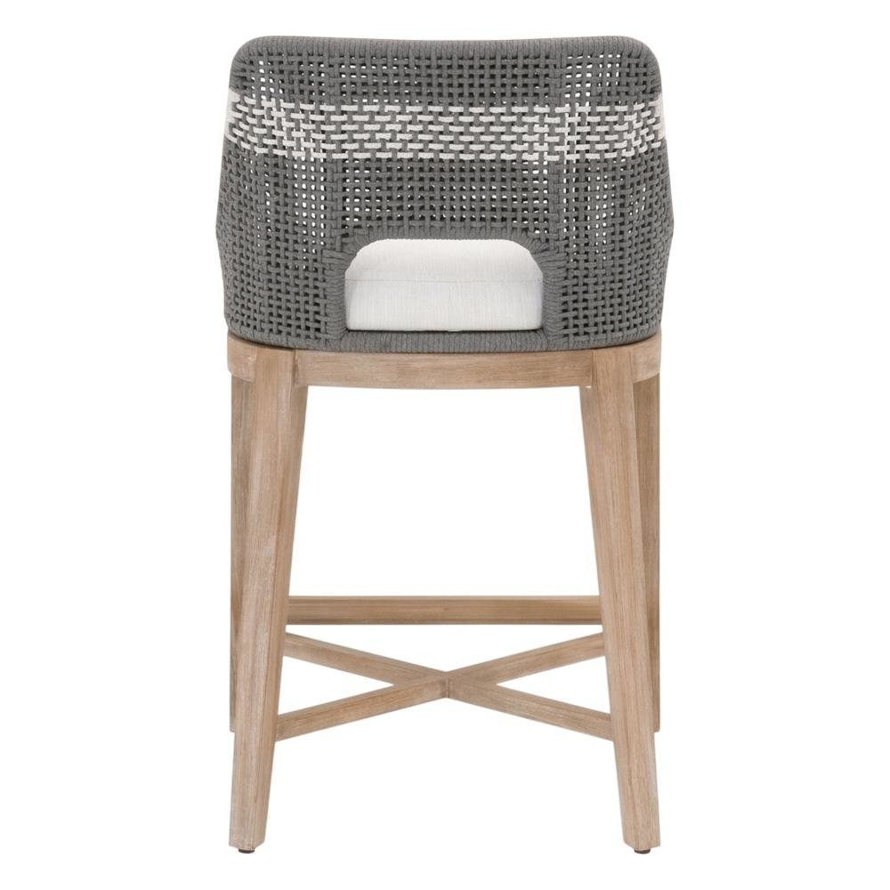 Dove Counter Stool with Solid Mahogany and Steel Frame Modern Design