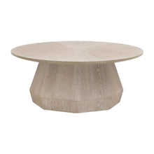Gray Transitional Coffee Table with MDF and Ash Veneer Frame Finish Neutral Gray