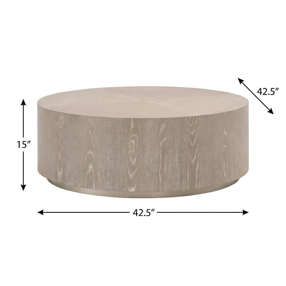 Brown Oak Veneer Metal Coffee Table with Contemporary Design and Durable Frame