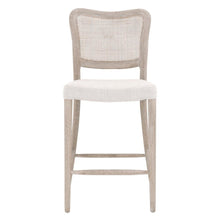 Gray Counter Stool with Backrest – Wooden Counter Height Bar Chair